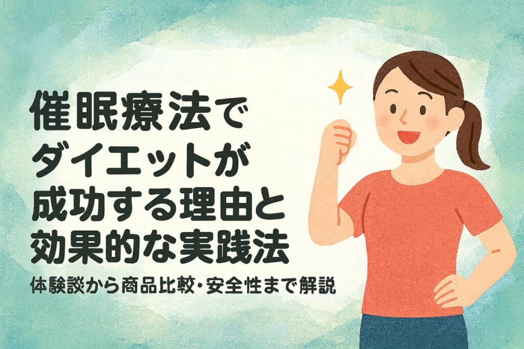 催眠療法でダイエットが成功する理由と効果的な実践法｜体験談から商品比較・安全性まで解説