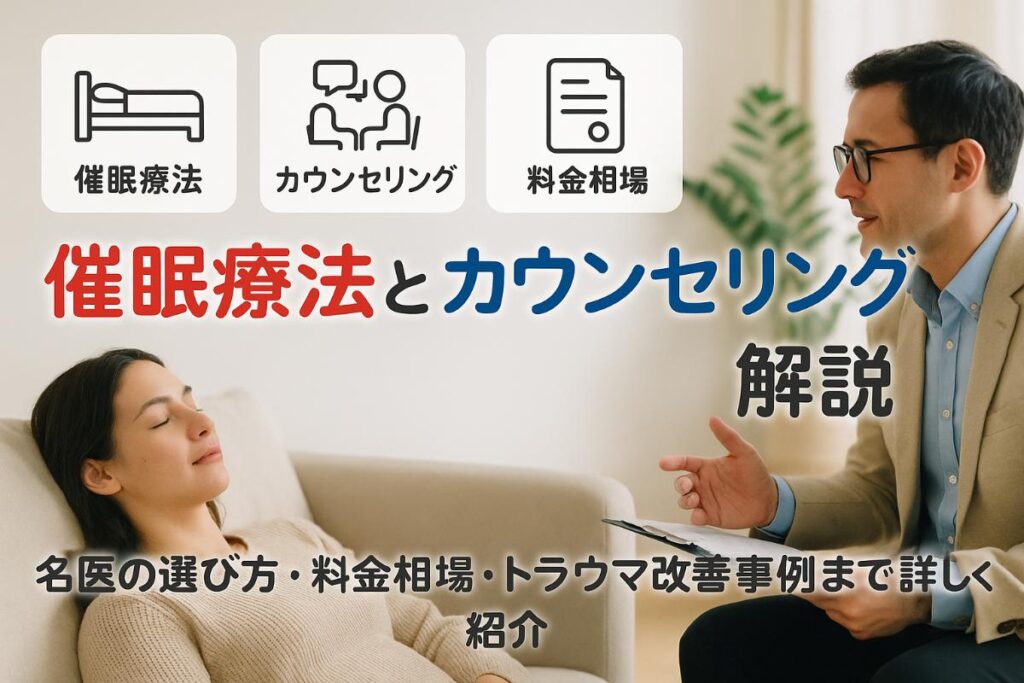 催眠療法とカウンセリングの効果と実際の流れを解説｜料金・名医の選び方やトラウマ改善事例も紹介