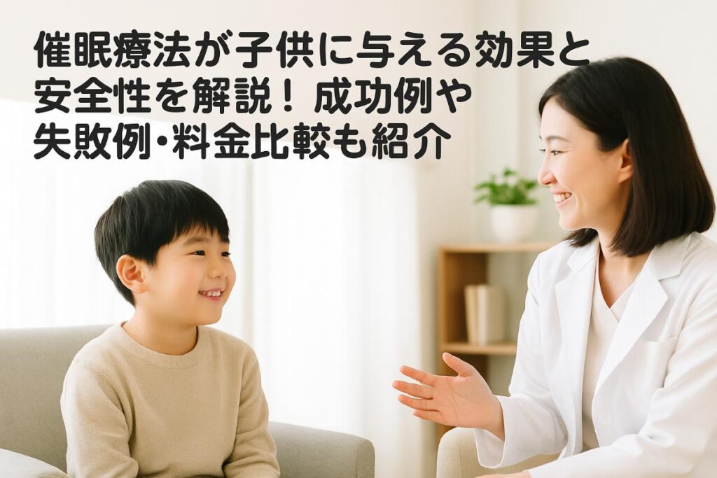 催眠療法が子供に与える効果と安全性を解説！成功例や失敗例・料金比較も紹介