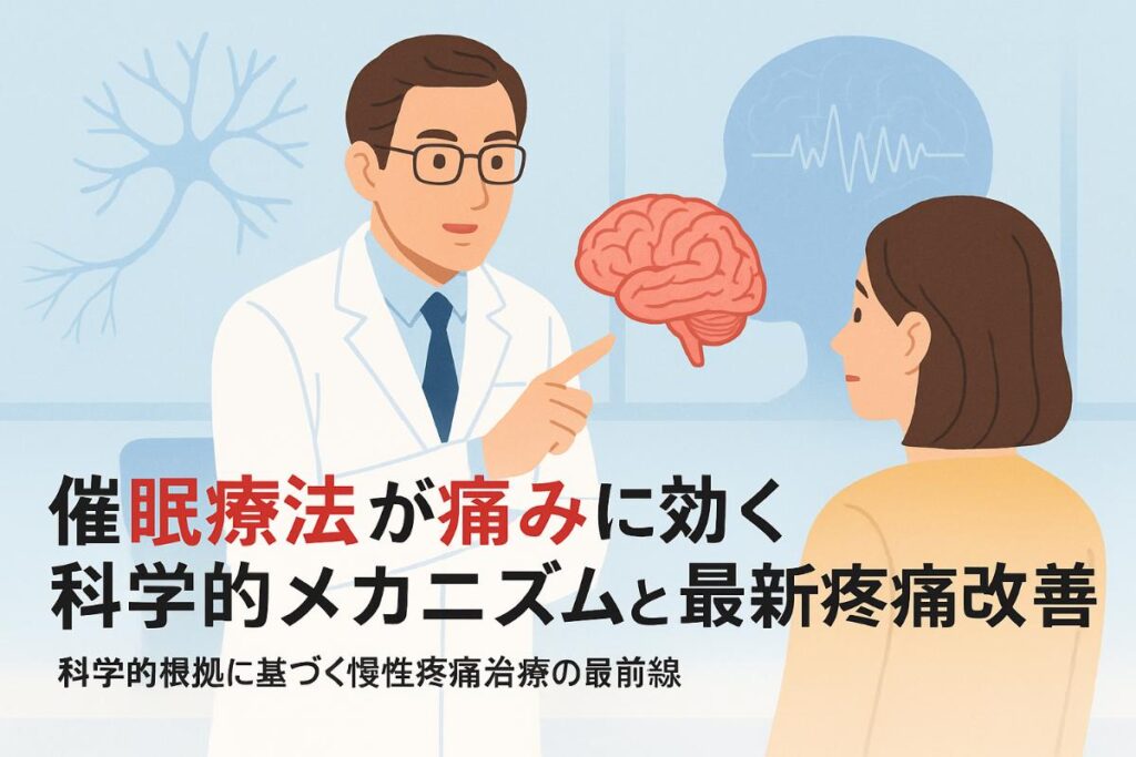 催眠療法が痛みに効く科学的メカニズムと慢性疼痛改善の最新臨床例