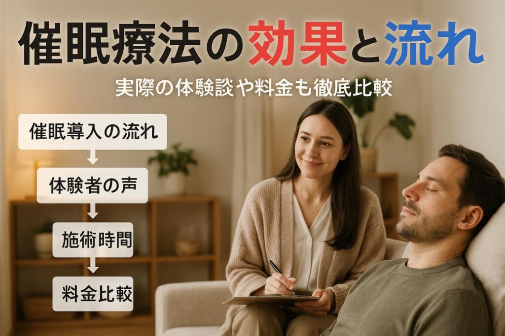 催眠療法の体験でわかる効果や流れを解説！体験談・料金比較も紹介
