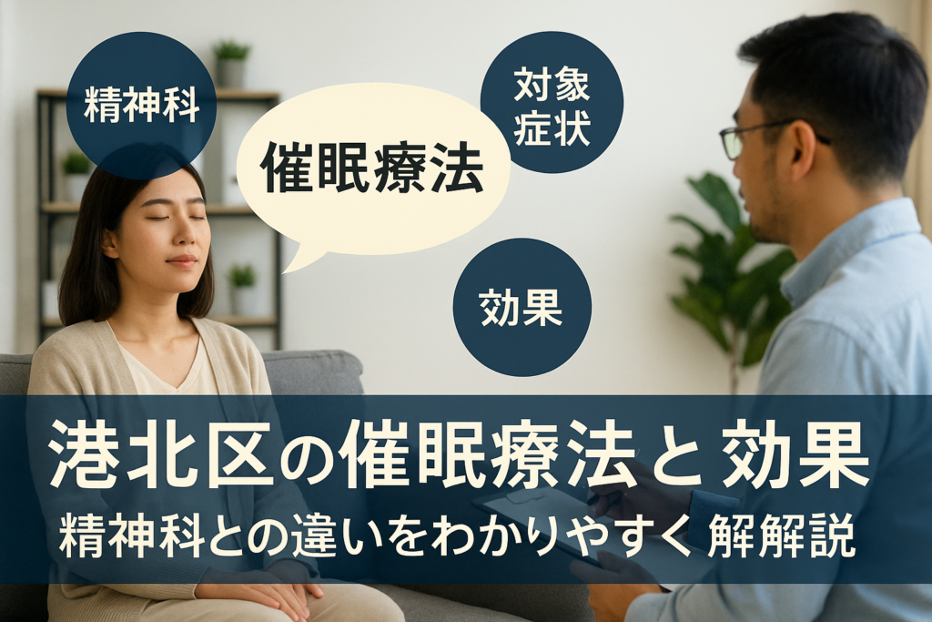 横浜市港北区で注目の催眠療法とは？精神科との違いと効果を解説